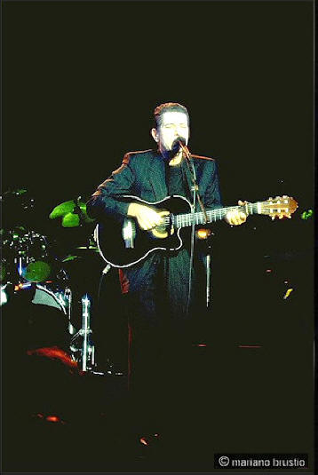 Mariano Brustio Leonard Cohen Milano Teatro Orfeo 1988